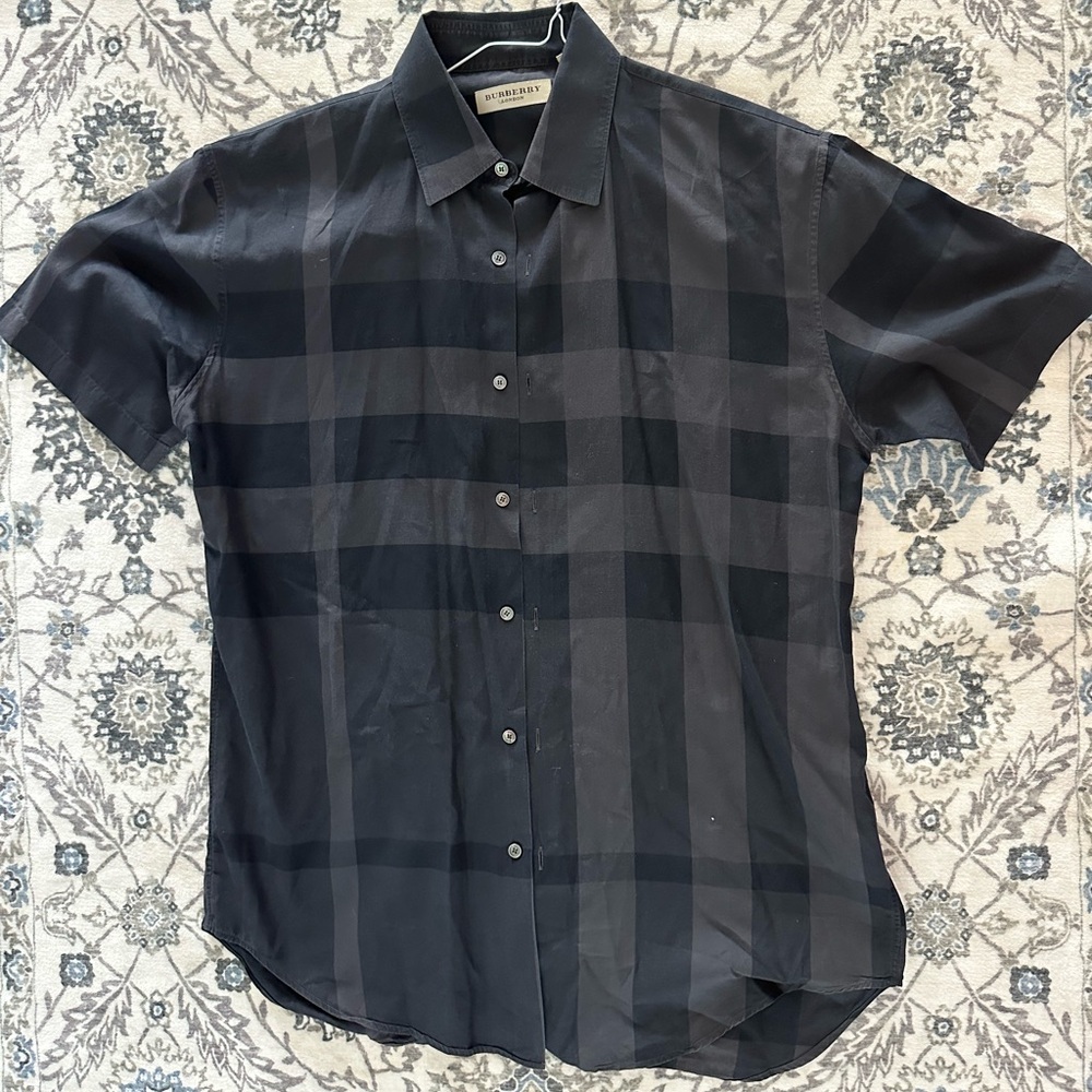 Men’s BURBERRY Check Button-Front Shirt